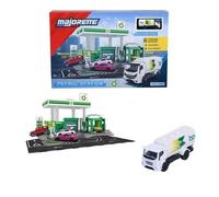 Station-Service + 1 Véhicule - MAJORETTE - Station lavage, pompes, boutique - Voiture métal incluse - Dès 3 ans