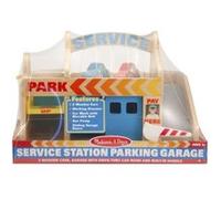 Jouet En Bois - Station Service Avec Garage