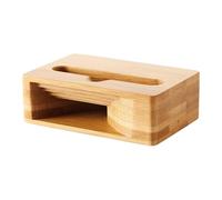Station sonore naturelle - Amplificateur de téléphone en bois de 10,16 x 5,08 x 2,54 cm, support mobile portable, support de bureau compact | haut-parleur écologique rustique pour salle d'étude, salle