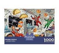 Station Spatiale Internationale Puzzle en Bois Imperméable DIY Puzzles De 1000 Pièces pour Adultes Cadeaux Amusant De Décoration pour La Maison