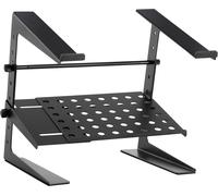 Pronomic LS-200 Support Ordinateur Portable Deluxe, 5 à 28, 5 cm, Poids: 2 | Construction robuste en acier, Réglable en hauteur sur 5 niveaux de 16 à 27 cm, Largeur réglable en 3 positions de 23, 5 à 28