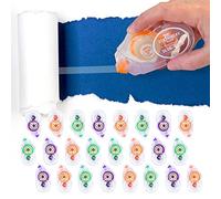 Stationery Island Rouleaux Roller Colle Pack de 24, 10m x 8mm-Souris Colle Roller de Ruban Adhésif Double Face. Pour Fabrication de Colle Roller Scrapbooking, Journal, Album Photo, Scotch Photo
