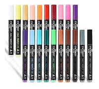 STATIONERY ISLAND Stylo Craie Pour Tableau Noir Effacable, Marqueur Craie Effacable, Feutre Craie pour le Verre Fenêtre, 3MM Lot de 20