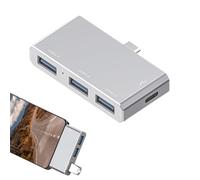 Stations d'amarrage des Ordinateurs Portables | Station d'amarrage du Moniteur 4 en 1 Type- 3 | Portable Multifonctionnel USB Double pour Ordinateur, phonestatiol USB Acosité n Double Mon
