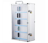 Stations de recharge pour téléphones portables Armoire de rangement pour téléphones portables Coffre-fort pour téléphone portable Étui mural transparent pour téléphone portable avec serrure Organisate