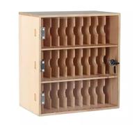 Stations de recharge pour téléphones portables Armoire en bois pour téléphones portables Coffre-fort pour téléphones portables Casier pour téléphones portables en classe 30 grilles pour téléphones por