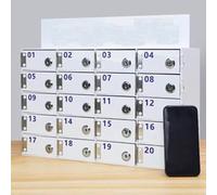 Stations de recharge pour téléphones portables Armoire pour téléphone portable avec serrures - Clés, Armoire de rangement pour téléphone portable Coffre-fort mural pour téléphone, Bureau, école, salle