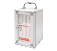 Stations de recharge pour téléphones portables Coffre-fort pour téléphone portable Armoire pour téléphone portable en alliage d'aluminium avec serrure Casier mural pour téléphone portable Boîte de ran