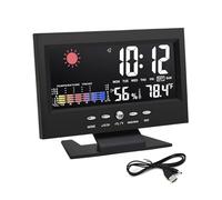 Stations météo multifonctions horloge, thermomètres, hygromètre avec affichage de la température, alarme, calendrier, thermomètre météo numérique pour la maison