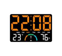 Stations météo numérique de température et d'humidité avec horloge hebdomadaire, alarme, prévisions météo, rétroéclairage, usage domestique, horloge
