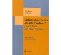 Statistical Mechanics Of Lattice Systems 1