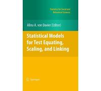 Statistical Models For Test Equating, Scaling, And Linking
