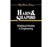 Statistical Models in Engineering by Hahn Paperback Book Gerald J. Hahn, Samuel S. Shapiro (Auteur)