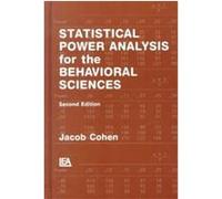 Statistical Power Analysis for the Behavioral Sciences Jacob Cohen (Auteur)