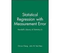 Statistical Regression with Measurement Error by Van Ness Hardcover Book Van Ness (Auteur)