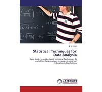 Statistical Techniques For Data Analysis