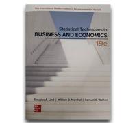 Statistical Techniques In Business And Economics Ise