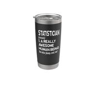 Statisticien Définition Statistiques drôles Statistiques mathématiques Nombres Gobelet isotherme en acier inoxydable double paroi