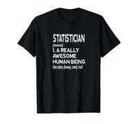 Statisticien Définition Statistiques drôles Statistiques mathématiques Nombres T-Shirt Graphique avec Valeur