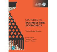 Statistics For Business And Economics 10th Global Edition Livre Scolaire Broché