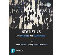Statistics for Business & Economics, Global Edition