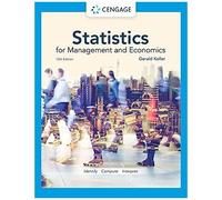 Statistics For Management And Economics