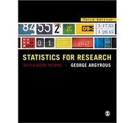 Statistics for Research by George Argyrous Argyrous, George (Auteur)