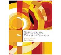 Statistics For The Behavioral Sciences (Psy 200 (300) Quantitative Methods In Psychology)