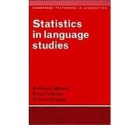 Statistics in Language Studies, Cambridge Textbooks in Linguistics Anthony Woods, Arthur Hughes, Paul Fletcher (Auteur)