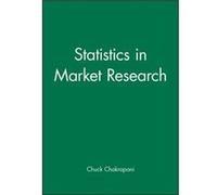 Statistics in Market Research by Chakrapani Paperback Book Chuck Chakrapani (Auteur)