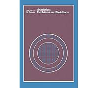 Statistics: Problems And Solutions