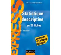 Statistique descriptive - 8e éd - en 27 fiches: en 27 fiches