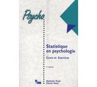 Statistique en psychologie : Cours et Exercices