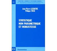 Statistique non parametrique et robustesse - LECOUTRE/TASSI - Economica - broché - Etude