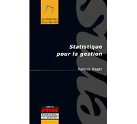 Statistique pour la gestion - Patrick Roger - Ems Management Et Societes - broché - Livre