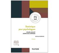 Statistique Pour Psychologues - Cours, Qcm Et Exercices Corrigés
