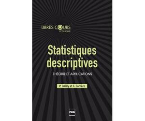 Statistiques descriptives Théorie et applications - Christine Carrère - Presses Universitaires Grenoble - broché - Etude