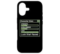Statistiques du Personnage Force Intelligence Luck Maxed Gaming Coque pour iPhone 17