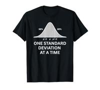 Statistiques Un écart Type à la Courbe de Cloche T-Shirt Graphique avec Valeur