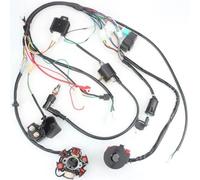 Stator D'allumage Faisceau de câblage électrique complet CDI STATOR 6 bobines moto pour ATV Quad Pit Bike Buggy Go Kart 50 70 90 110 125cc Bobine de Magnéto stator