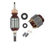 Stator pour armature de rotor et kit de roulement à balais de carbone pour HR4001C HR4011C Pièces de moteur à marteau électrique Assemblage de bobine avec composants métalliques 513633-7