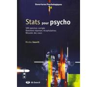 Stats pour psycho: Exercices, corrigés et QCM - Résumé des cours