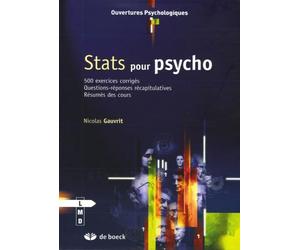 Stats pour psycho: Exercices, corrigés et QCM - Résumé des cours