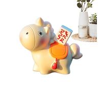 Statue 2026 pour l'année du cheval - Figurines de collection traditionnelles mignonnes en résine - Figurine année du cheval - Pour magasin de voiture, école, café, librairie, salon, table de chevet