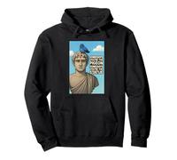 Statue and Pigeon Quotes Wise, Luck Illustration Graphic Sweat à Capuche