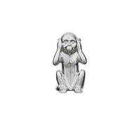 AltoBuy Statue Argentée Singe de la Sagesse N'entends Pas H28cm - ZHIHUI