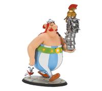 Statue Astérix Obélix Pile De Cascos Et Idéfix Plastoy