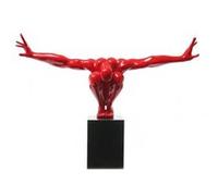 Statue athlÃ'te rouge Multicolore G