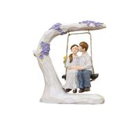 Statue balançoire romantique pour couple, décoration d'intérieur, transmet la romance et la chaleur de l'amour, sculpture de baisers de couple, cadeau d'anniversaire de mariage, Saint-Valentin et