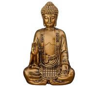 Statue Bodhi Or - Décoration Zen et Feng Shui - pour Créer Une Ambiance Relaxante et Spirituelle - Idée Cadeau Porte-Bonheur - Hauteur: 14cm - Couleur : Dorée - Zen’Light